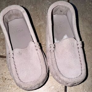 Janie and Jack Taupe Suede Loafers